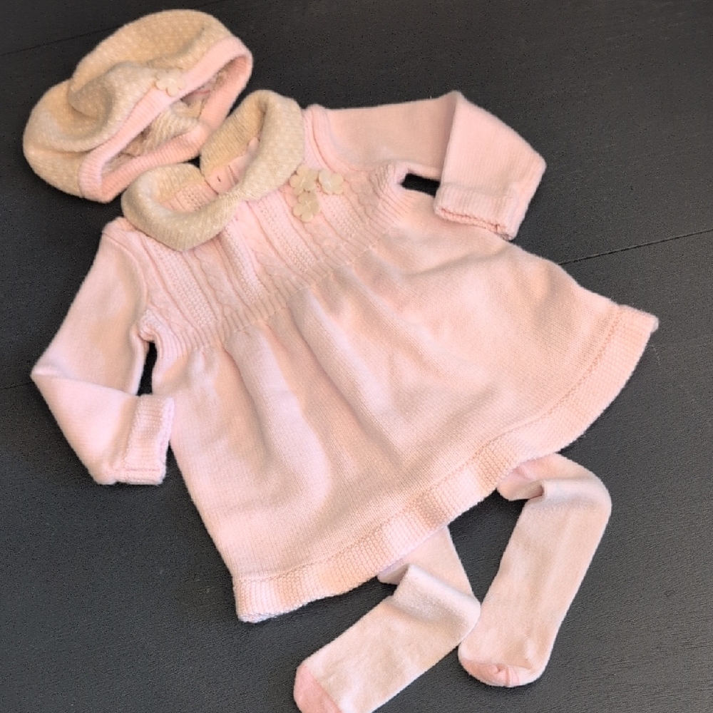 Savannah Pink and Cream Matching Set with Cozy Fabric